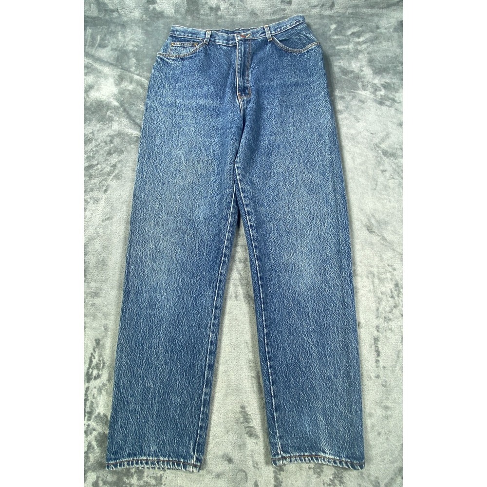 Vintage Gitano Express Jeans Womens 13/14 Stone Wash High Rise Patch Cotton USA
